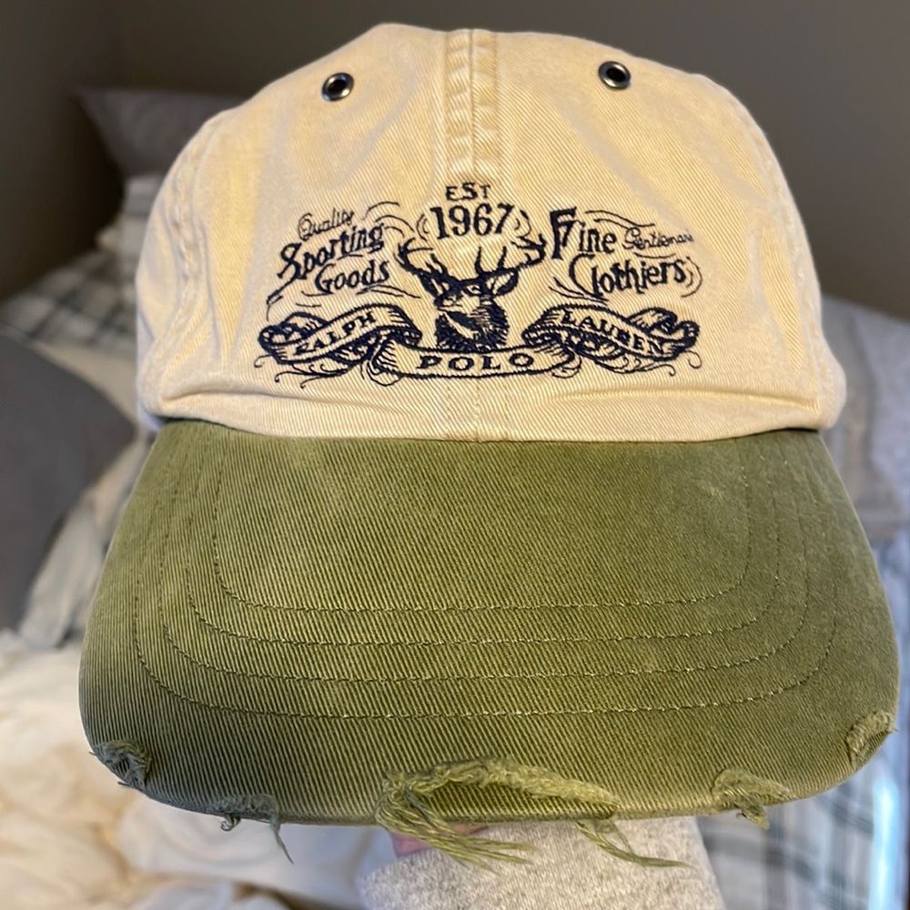 Polo Ralph Lauren factory distressed sporting goods hat